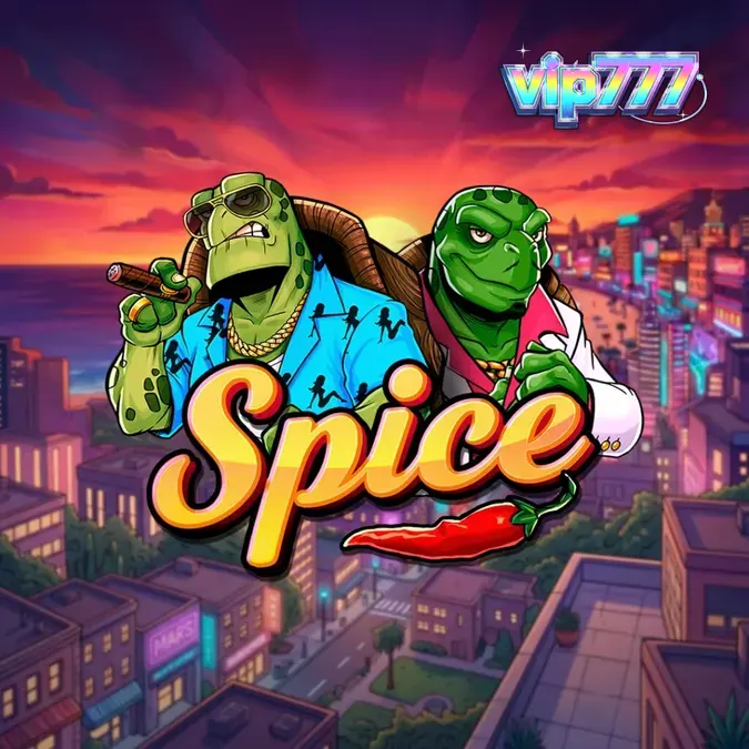 Interface do jogo de caça-níqueis Spice com tartarugas e grade 6x6